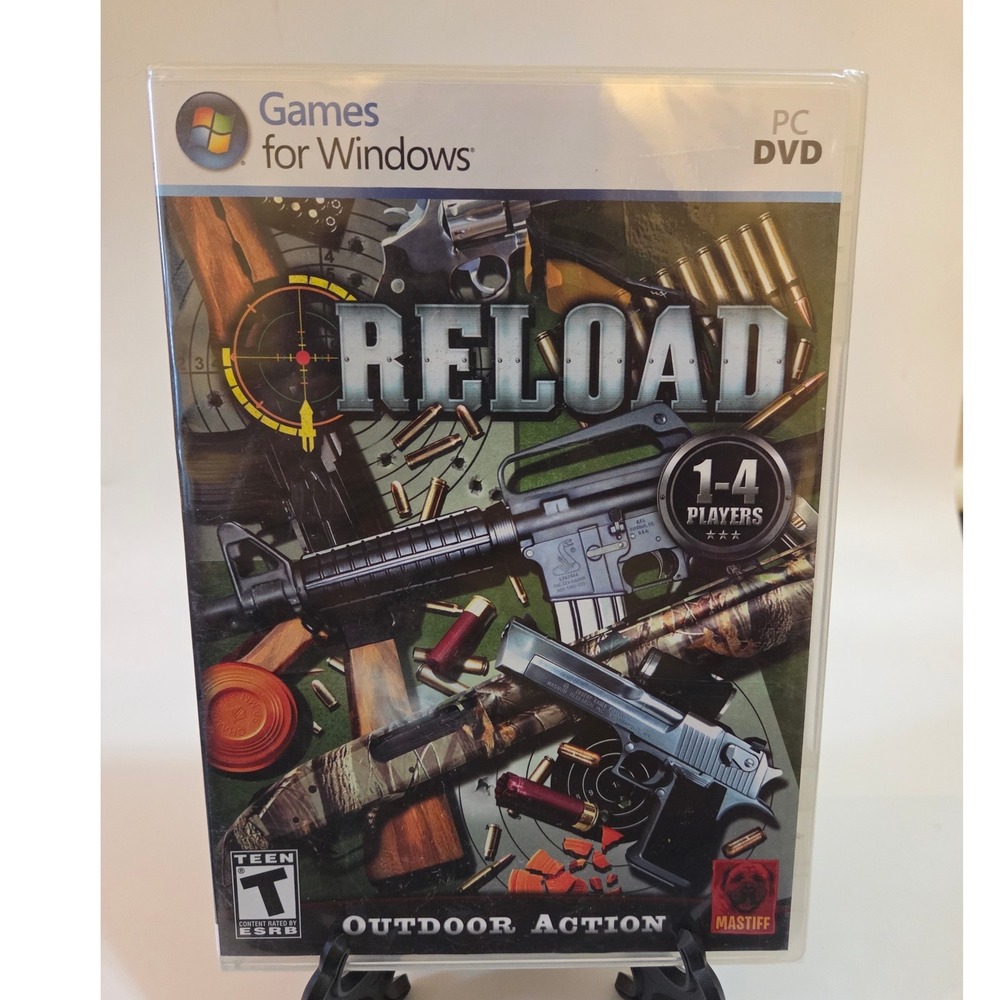 Reload Outdoor Action PC DVD Game Mastiff Shooting Simulator New Factory Sealed